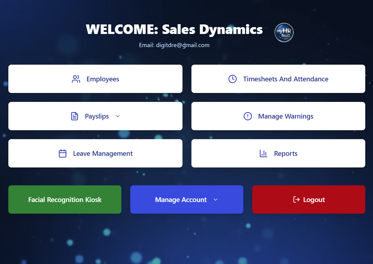 Live workforce dashboard screenshot